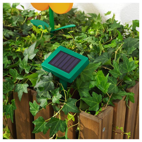 Подсветка на солнечных батарее, светодиод СОЛВИДЕН, для сада, цветок желтый - фото 4