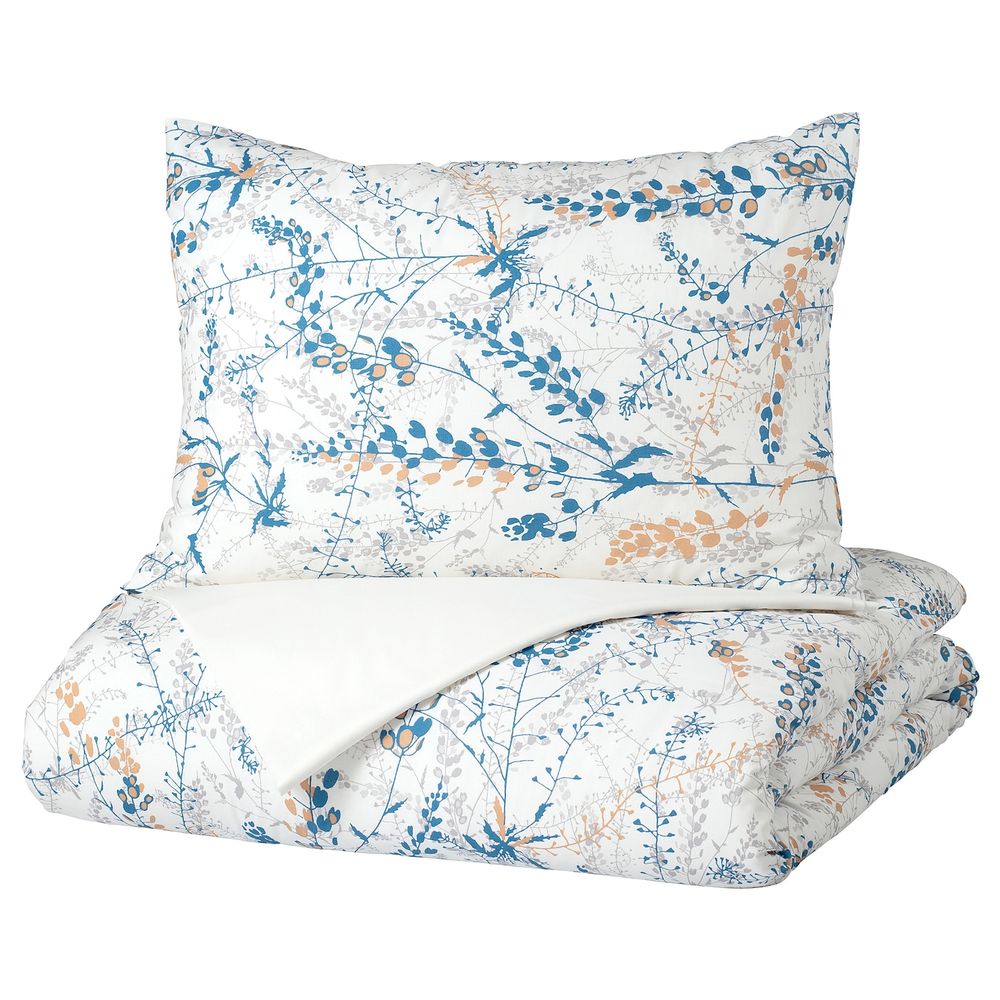 Постельное белье, 4 предм., цветок 200x200/50x70 см IKEA BENVED БЕНВЕД 104.559.19 - фото 1