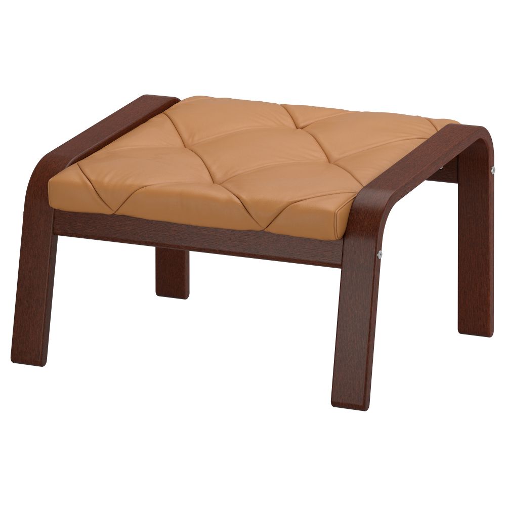 Табурет для ног ПОЭНГ, коричневый, Сеглора неокрашенный - фото 1