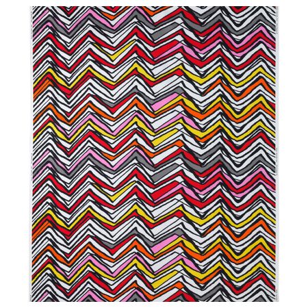 Ткань ЛИНДБИ, зигзаг, красный/черный (150 см)