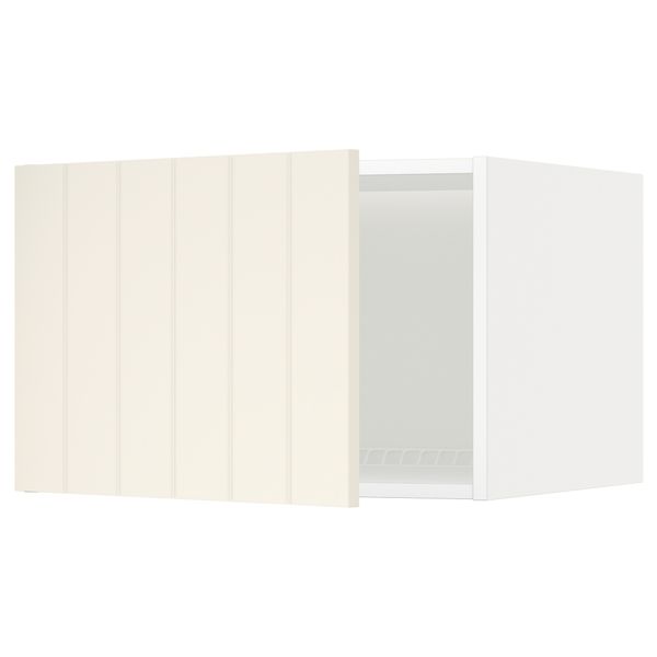 Верхний шкаф на холодильник, морозильник МЕТОД, белый, Хитарп белый с оттенком - схема-чертеж с размерами