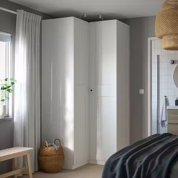 PAX / GRIMO Гардероб угловой - белый/белый 110/110x236 см - фото 2