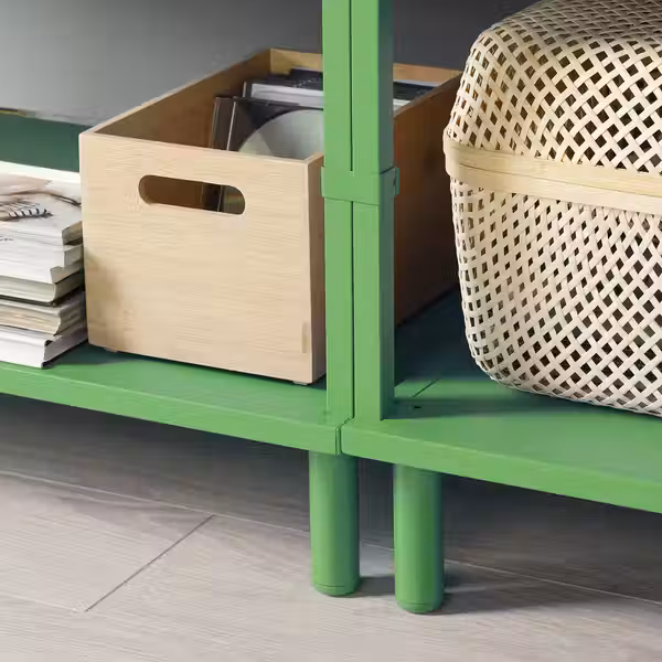 LÄTTHET Ножка - зеленый/металлический 11 см - схема-чертеж с размерами