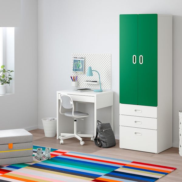 Шкаф платяной, белый/зеленый 60x50x192 см IKEA STUVA СТУВА / FRITIDS ФРИТИДС 992.660.29 - фото 2