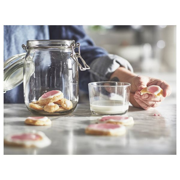 Банка с крышкой, прозрачное стекло 1 л IKEA KORKEN КОРКЕН 303.724.52 - фото 5