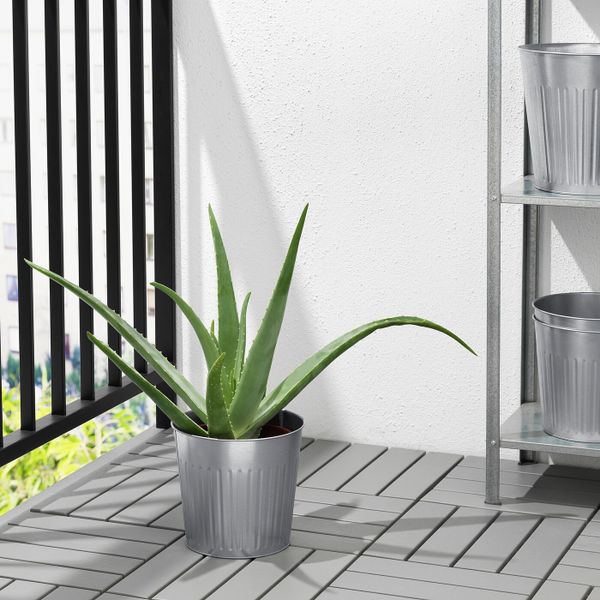 Кашпо, для дома, улицы оцинковка 19 см IKEA ЦИТРОНМЕЛИСС 304.644.99 - фото 3