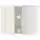 METOD Угл нвсн шкф с вращающ секц - белый/Bodbyn белый с оттенком 68x60 см