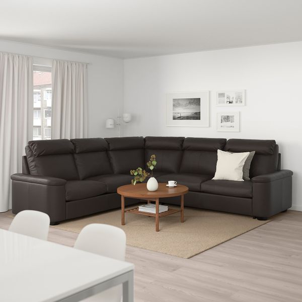 Угловой диван-кровать, 5-местный, Гранн/Бумстад темно-коричневый IKEA LIDHULT ЛИДГУЛЬТ 692.661.82 - фото 2