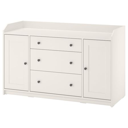 Сервант, белый 140x84 см IKEA HAUGA ХАУГА 804.072.94
