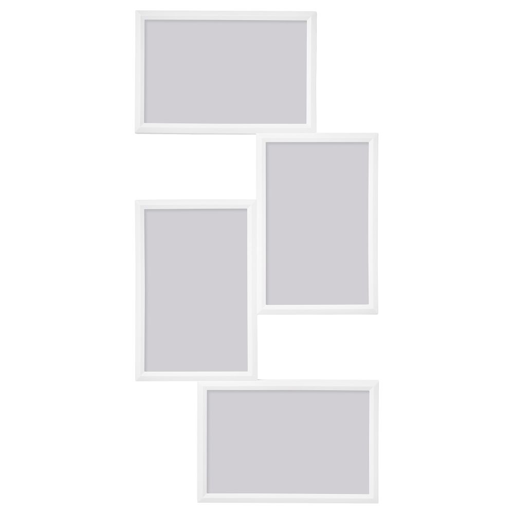 Рама для коллажа на 4 фото, белый, 21x41 см IKEA YLLEVAD ЮЛЛЕВАД 304.252.76 - фото 1