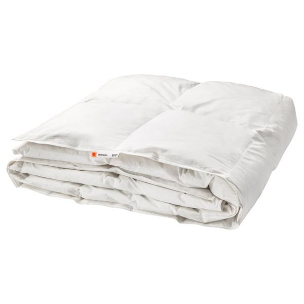 Одеяло теплое 200x200 см IKEA ХЭНСБЭР 203.697.37 - схема-чертеж с размерами