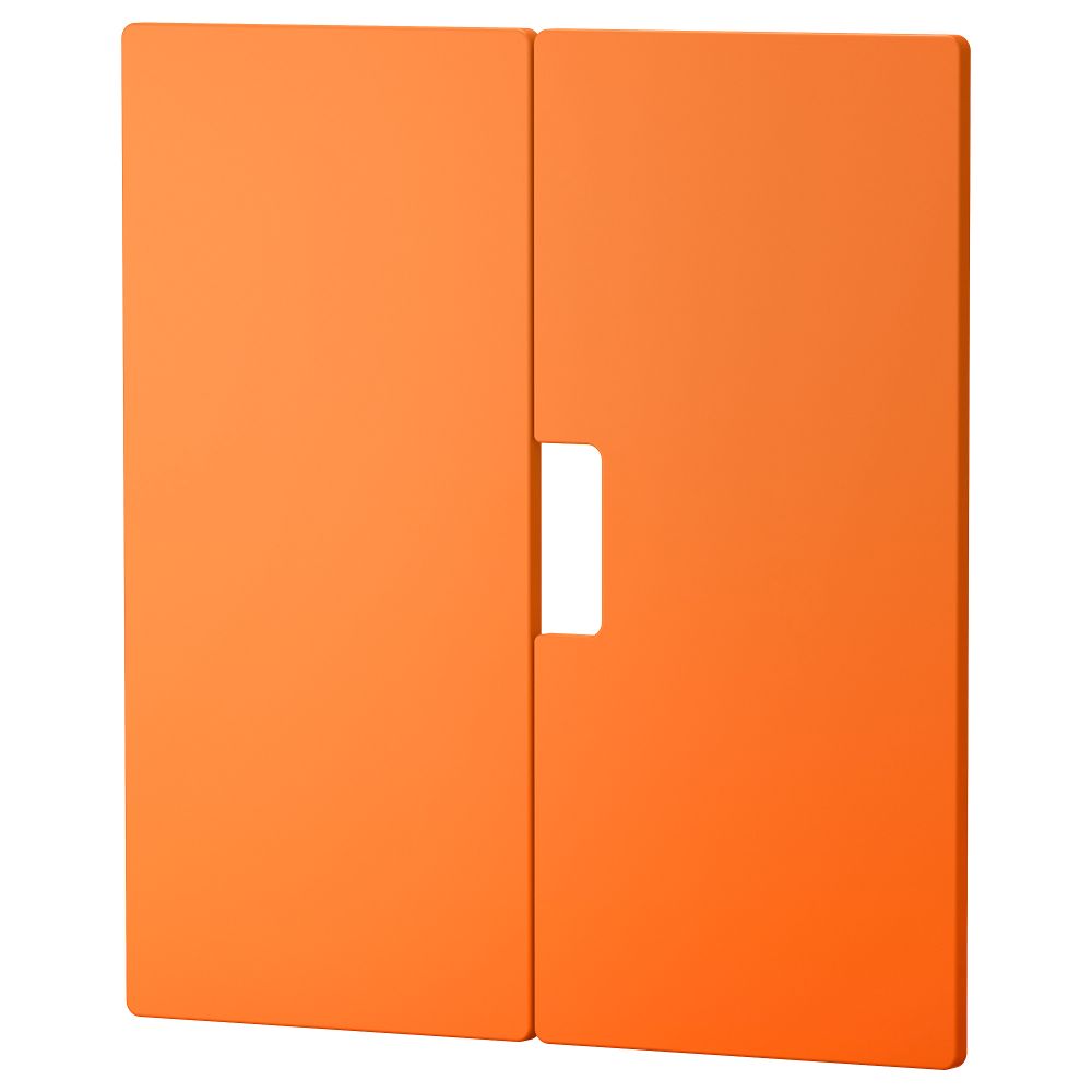 Дверь СТУВА МОЛАД, оранжевый (60x64 см) - схема-чертеж с размерами