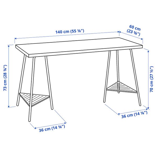 IKEA, дополнительный ракурс - схема-чертеж с размерами