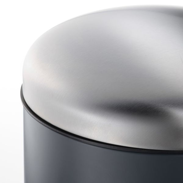 Ведро с откидной крышкой, темно-серый 30 л IKEA MJÖSA МЬЁСА 504.228.56 - схема-чертеж с размерами