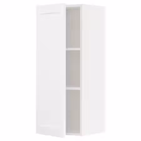 METOD Навесной шкаф с полками - белый Enköping/белый под дерево 40x100 см