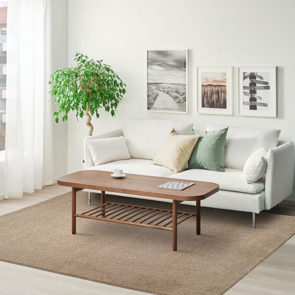 Ковер, длинный ворс, светло-бежевый 200x300 см IKEA ALLERSLEV АЛЛЕРСЛЕВ 505.086.90 - фото 2