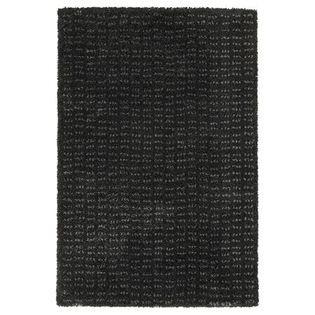 Ковер, короткий ворс, черный 60x90 см IKEA LANGSTED ЛАНГСТЕД 804.825.75