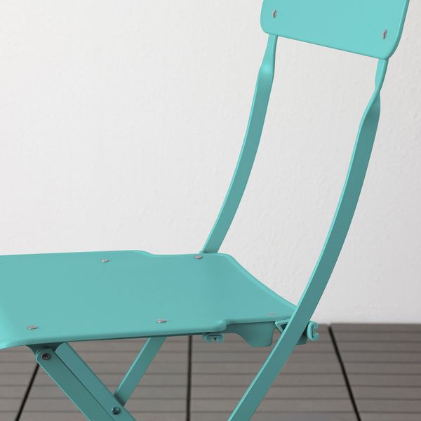 Садовый стул, складной/бирюзовый IKEA SALTHOLMEN САЛЬТХОЛЬМЕН 305.059.99 - фото 3