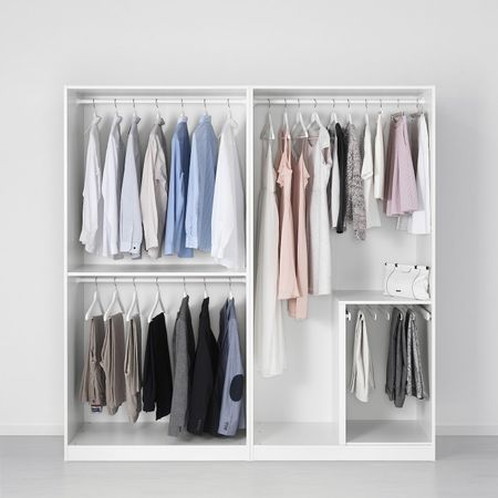 Гардероб, белый, 200x58x201 см IKEA ПАКС 891.284.44