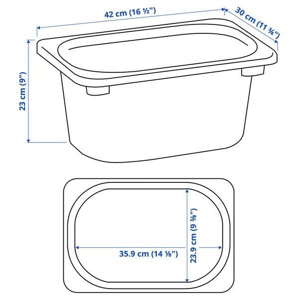 IKEA, дополнительный ракурс - схема-чертеж с размерами