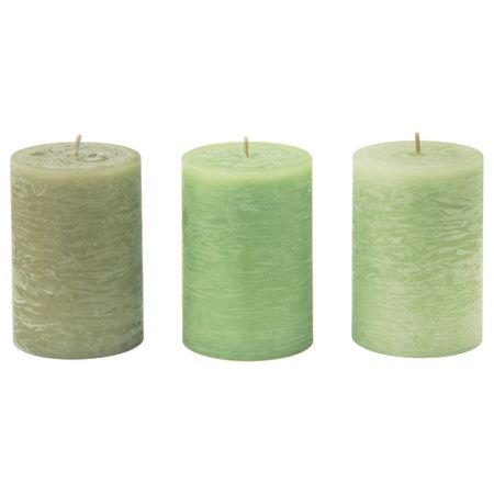 Формовая свеча, ароматическая ЛУГГА, Летний луг зеленый (10 см)