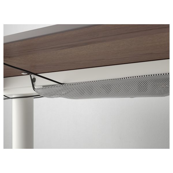 Стол трансформер БЕКАНТ, серый, белый (160x80 см) - схема-чертеж с размерами