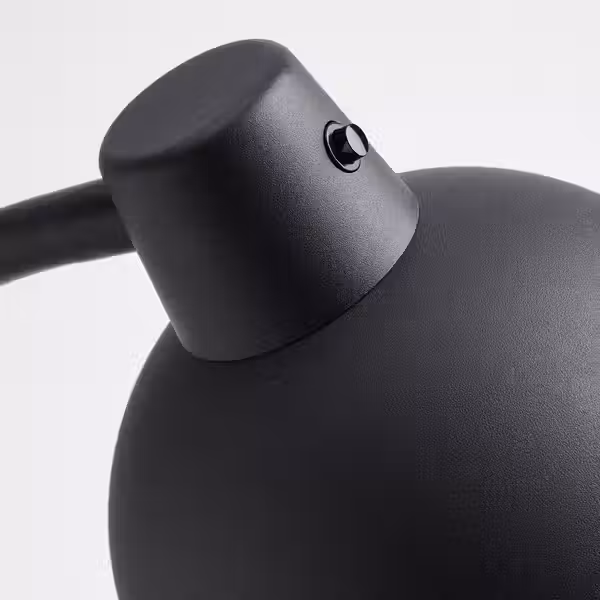 SKURUP Лампа с зажимом - чёрный - схема-чертеж с размерами