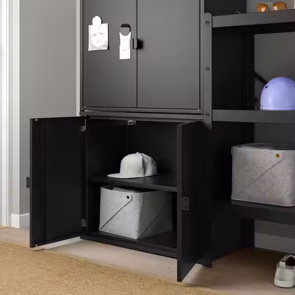 BROR Стеллаж со шкафами 161x40x133 см - фото 3