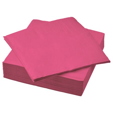Салфетка бумажная, ярко-розовый, 40x40 см IKEA FANTASTISK ФАНТАСТИСКISK ФАНТАСТИСК 005.797.79