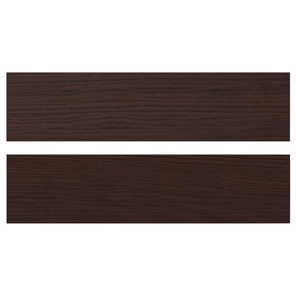Фронтальная панель ящика, 40x10 см, темно-коричневый под ясень IKEA ASKERSUND АСКЕРСУНД 504.252.56 - фото 1