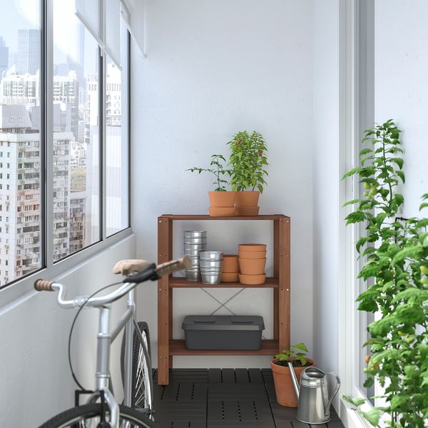 Стеллаж, для сада, 70x35x90 см, коричневая морилка IKEA TORDH ТУРД 693.161.82 - фото 4