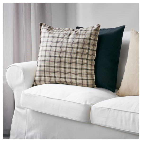 Чехол на подушку ТРОДТОГ, бежевый (50x50 см) - схема-чертеж с размерами