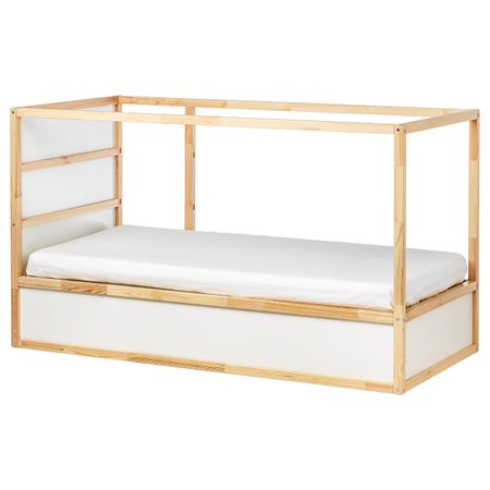 Двусторонняя кровать, белый/сосна 90x200 см IKEA KURA КЮРА 803.667.74