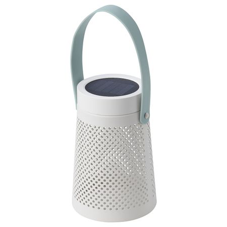 Настольная светодиодная лампа, солнечная бат, конусообразный белый 15 см IKEA SOLVINDEN СОЛВИДЕН 804.869.60