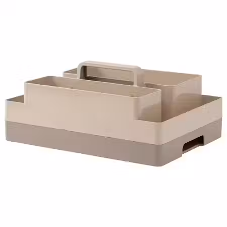 KUGGIS Органайзеры д/письменного стола,2шт - серо-бежевый/темный серо-бежевый 26x35x16 см