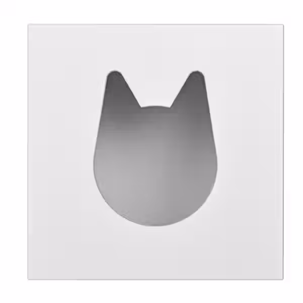 KALLAX Домик для кошки - белый 33x33 см - схема-чертеж с размерами