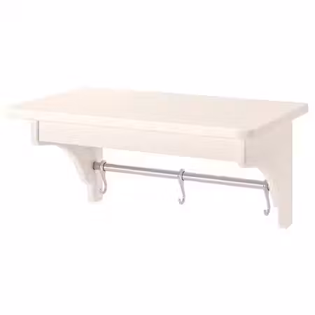 TORNVIKEN Полка навесная - белый с оттенком 50 см