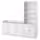 HAUGA Комбинация д/хранения - белый 210x46x199 см