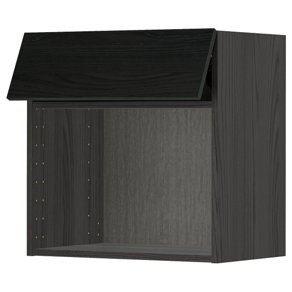 Навесной шкаф для СВЧ-печи, черный, Тингсрид черный 60x60 см IKEA МЕТОД 292.324.86 - схема-чертеж с размерами