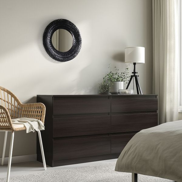 Зеркало, бамбук/черный 50 см IKEA RISBYGD РИСБЮГД 804.704.45 - фото 2