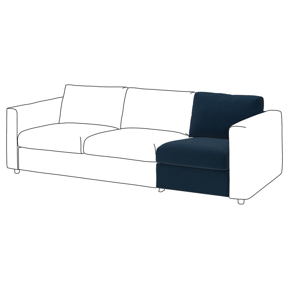 IKEA, вид спереди - схема-чертеж с размерами