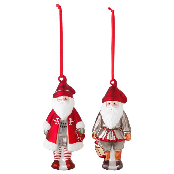 Украшение подвесное ВИНТЕР 2015, стекло, Санта Клаус - фото 1