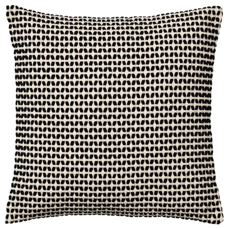 Чехол на подушку, бежевый/черный 50x50 см IKEA KUSTFLY КУСТФЛЮ 605.069.64