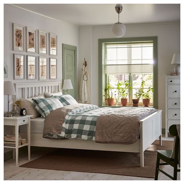 Каркас кровати, белая морилка 180x200 см IKEA HEMNES ХЕМНЭС 992.108.29 - фото 3