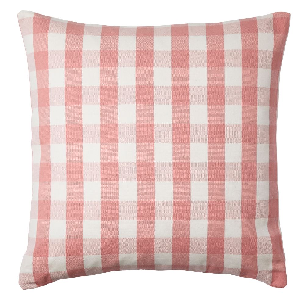 Чехол на подушку СМОНАТЕ, белый, розовый (50x50 см) - фото 1