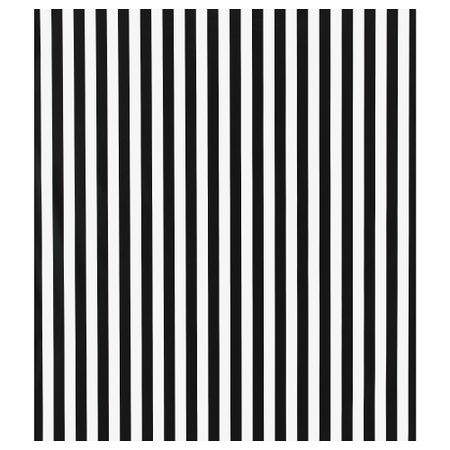 Ткань с пластиковым покрытием СОФИА, в широкую полоску, черный/белый (140 см)