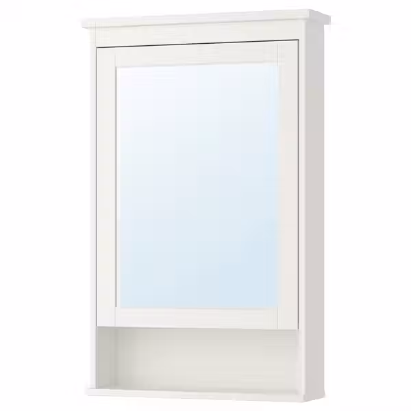 HEMNES Зеркальный шкаф с 1 дверцей - белый 63x16x98 см - фото 1