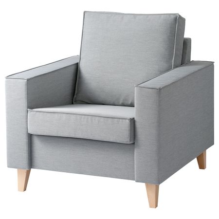 Кресло, Книса светло-серый IKEA ASKESTA АСКЕСТА 104.683.23