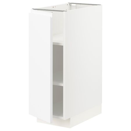 Напольный шкаф с полками, белый/Воксторп матовый белый 30x60 см IKEA METOD МЕТОД 594.471.07