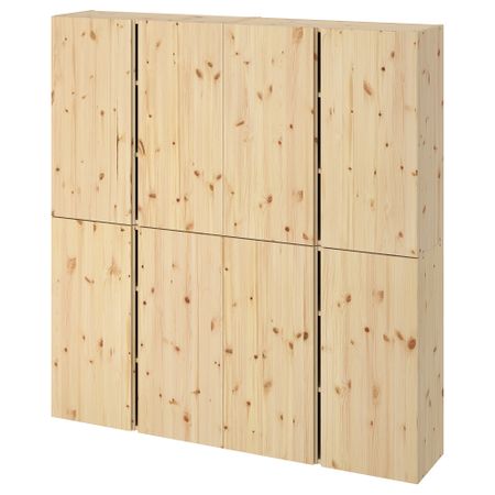 Навесной шкаф с дверями, сосна, 160x30x163 см IKEA IVAR ИВАР 799.173.81
